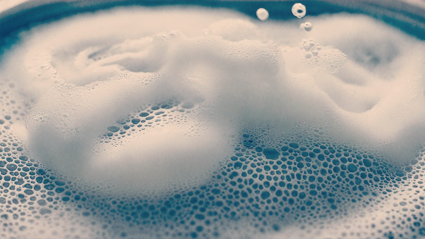 低泡洗剤を使った洗濯イメージ