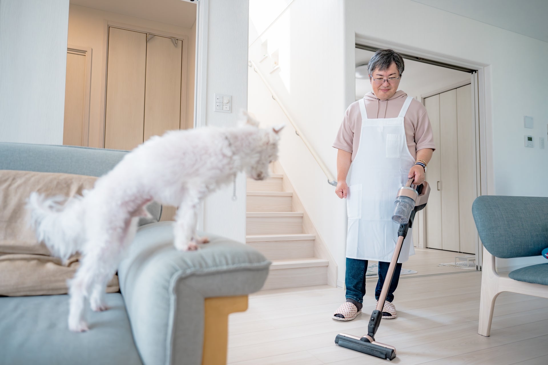 階段や廊下のお掃除